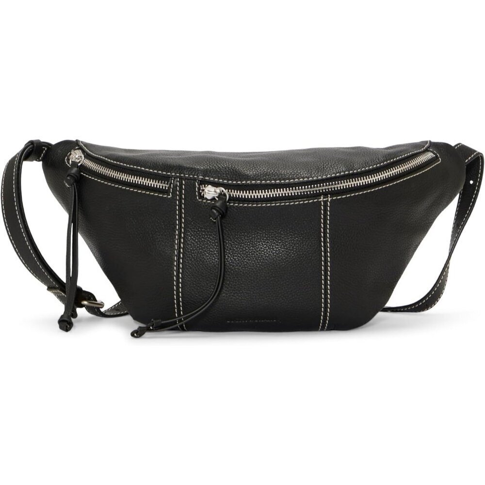 Leather Women's Crossbody Bag Compact Zipper Secure with Pockets